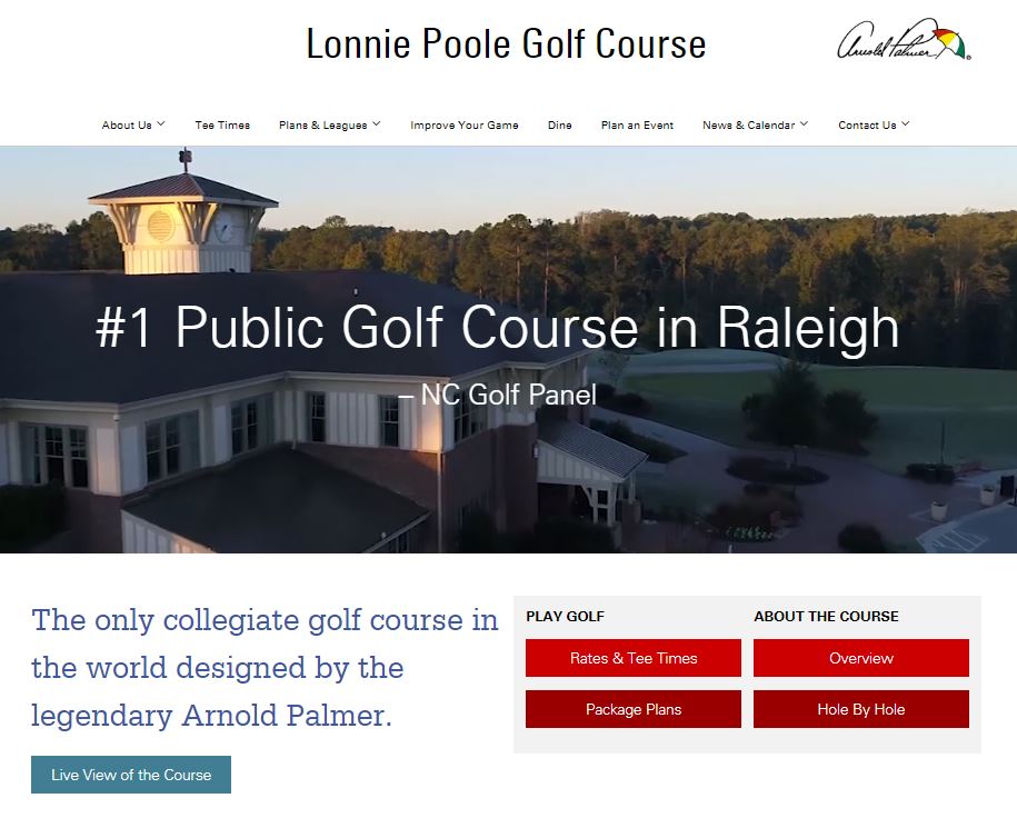 Photo of Lonnie Poole Golf Course Website
