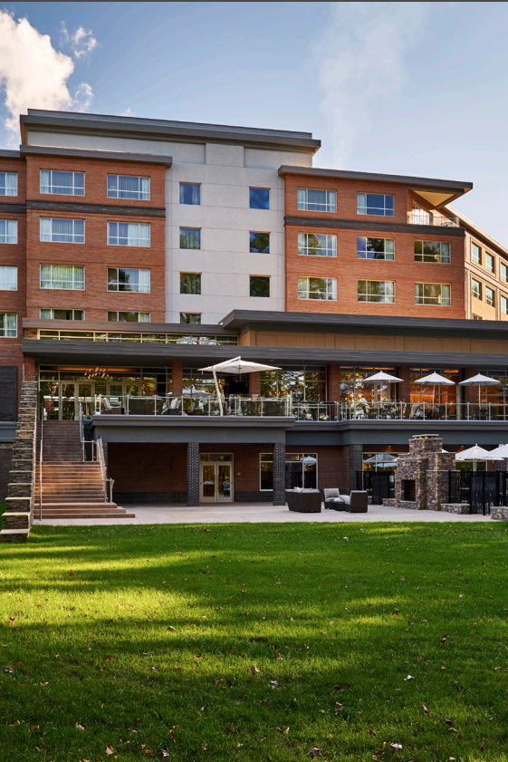 Exterior of the StateView Hotel and Conference Center