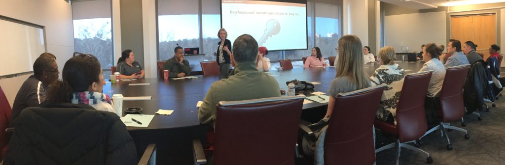 Annaka facilitating a professional development workshop in Talley.